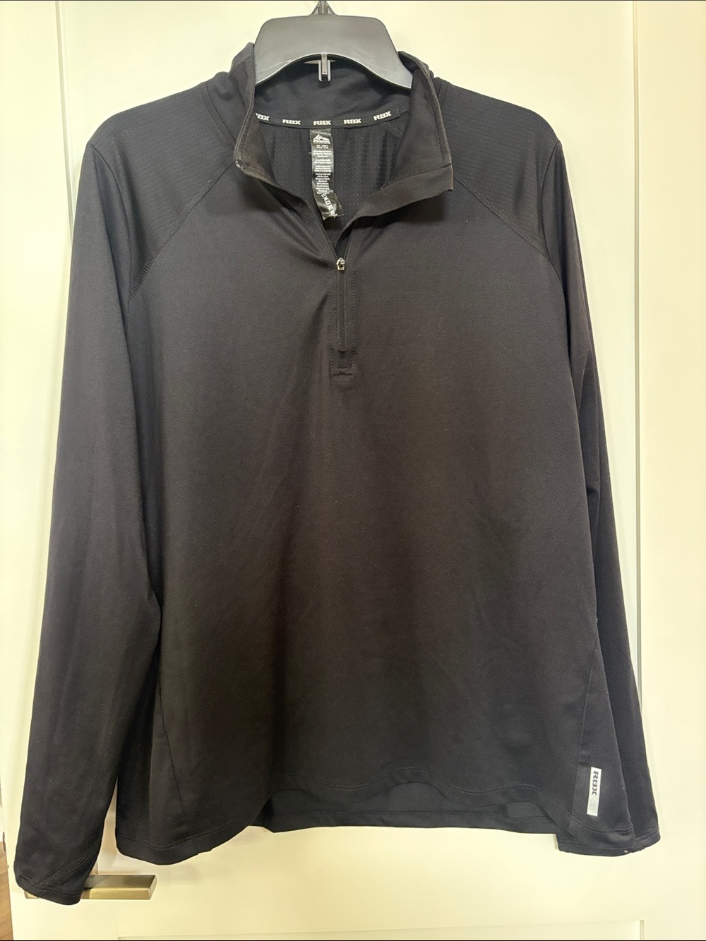 RBX Black Long-Sleeve Quarter Zip Performance Top